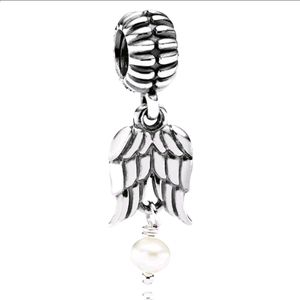 Pandora Guardian Angel Dangle Charm With Pearl